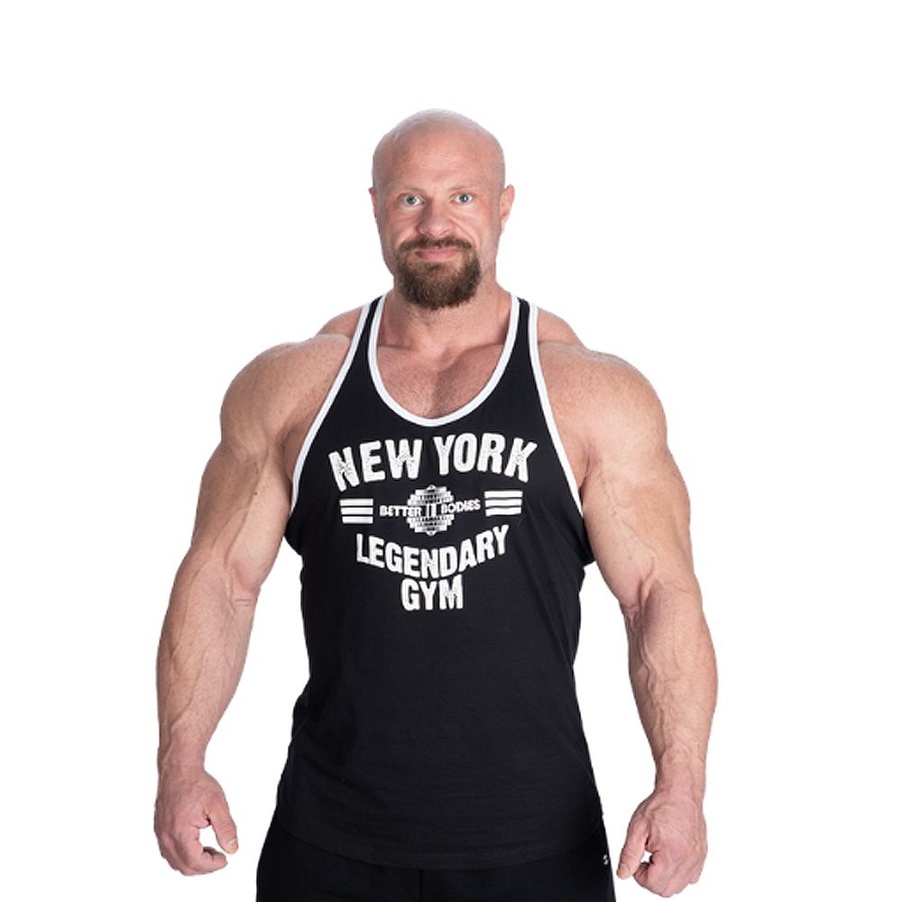 BETTER BODIES - NY ESSENTIAL T-BACK - FEKETE
