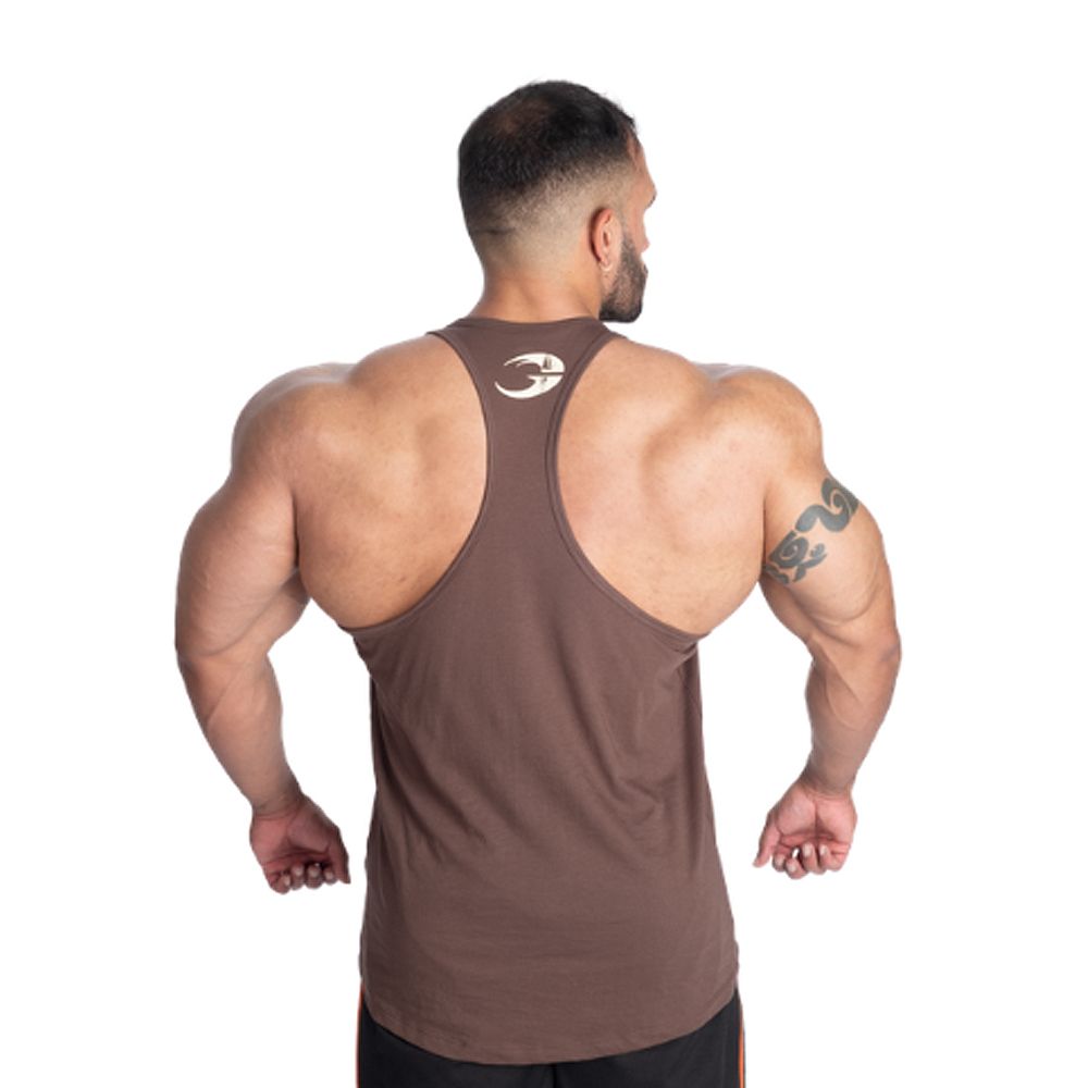 GASP INC - ESSENTIAL T-BACK - EDZŐTRIKÓ - BARNA