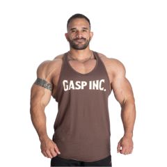 GASP INC - ESSENTIAL T-BACK - EDZŐTRIKÓ - BARNA