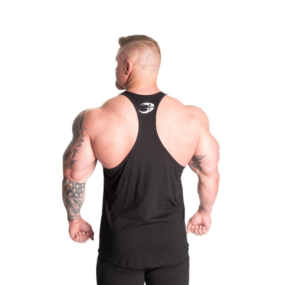 GASP INC - ESSENTIAL T-BACK - EDZŐTRIKÓ - FEKETE/FEHÉR