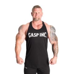 GASP INC - ESSENTIAL T-BACK - EDZŐTRIKÓ - FEKETE/FEHÉR