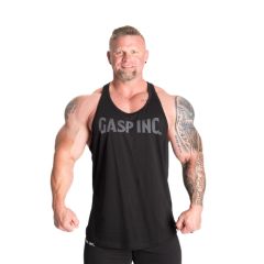 GASP INC - ESSENTIAL T-BACK - EDZŐTRIKÓ - FEKETE/SZÜRKE