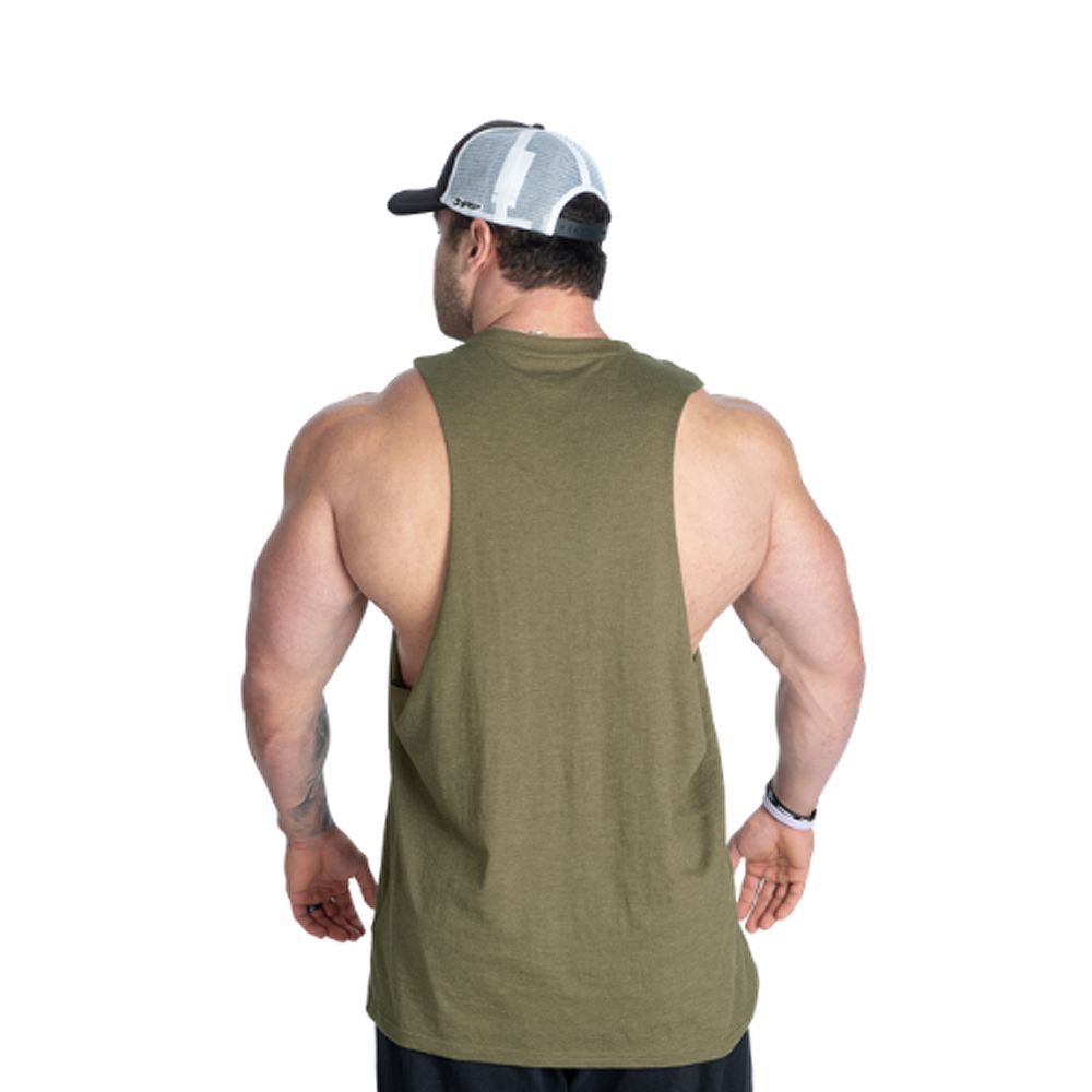 GASP INC - ORIGINAL CUT OUT TANK - FÉRFI EDZŐTRIKÓ - KATONAZÖLD