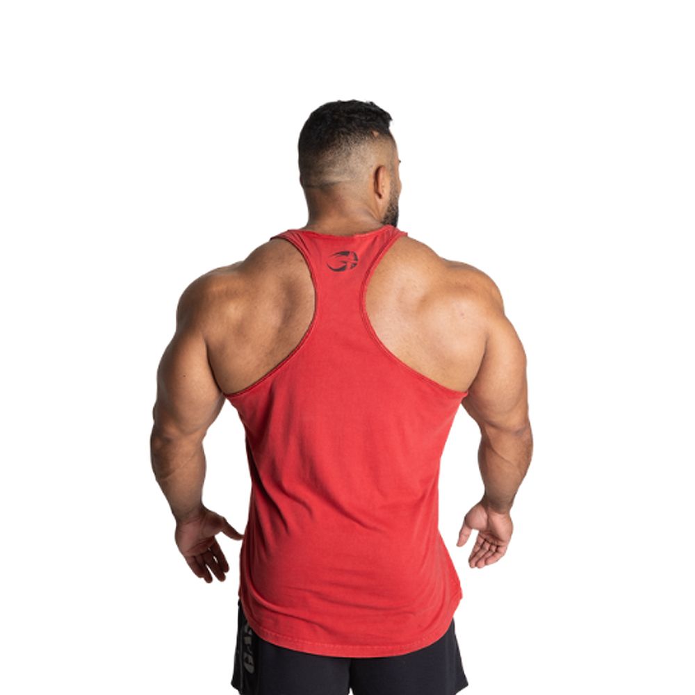 GASP INC - SKULL T-BACK - FÉRFI EDZŐTRIKÓ - CHILI PIROS