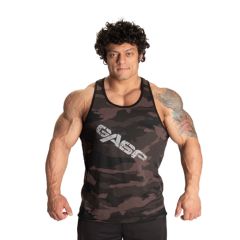 GASP INC - VINTAGE T-BACK - EDZŐTRIKÓ - SÖTÉT TEREPMINTÁS