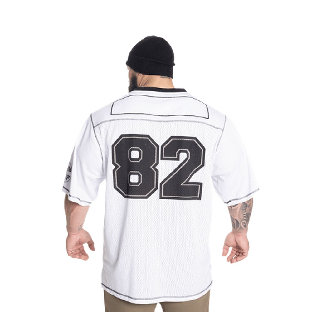 BETTER BODIES - BB FOOTBALL TEE - FÉRFI PÓLÓ - FEHÉR BETTER BODIES - BB FOOTBALL TEE - FÉRFI PÓLÓ - FEHÉR