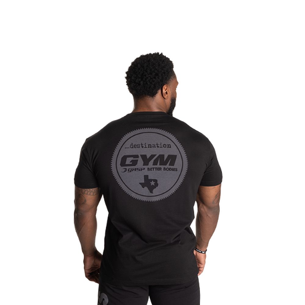 BETTER BODIES - DESTINATION STANDARD TEE - FÉRFI PÓLÓ - FEKETE