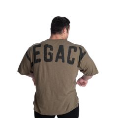 BETTER BODIES - LEGACY SLUB IRON TEE - FÉRFI PÓLÓ - MOSOTT ZÖLD