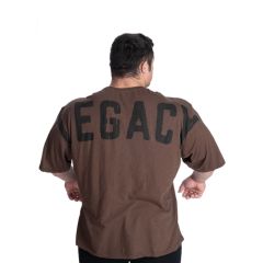 BETTER BODIES - LEGACY SLUB IRON TEE - FÉRFI PÓLÓ - MOSOTT BARNA