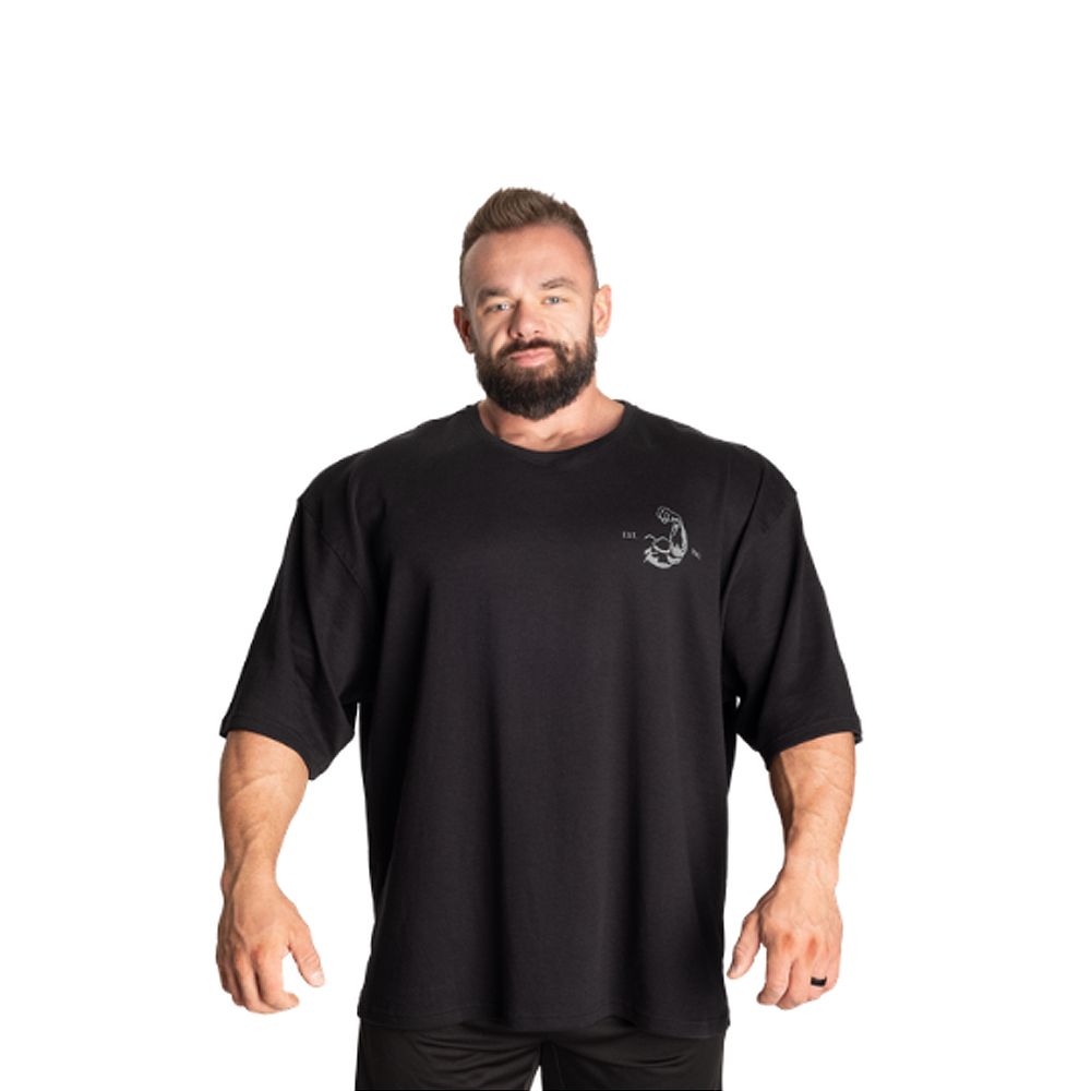 BETTER BODIES - MUSCLE IRON THERMAL TEE - FÉRFI PÓLÓ - FEKETE