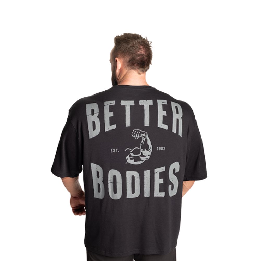 BETTER BODIES - MUSCLE IRON THERMAL TEE - FÉRFI PÓLÓ - FEKETE