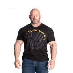 BETTER BODIES - RELENTLESS ONE TEE - FÉRFI PÓLÓ - FEKETE/SÁRGA