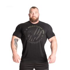 BETTER BODIES - RELENTLESS ONE TEE - FÉRFI PÓLÓ - FEKETE/ZÖLD