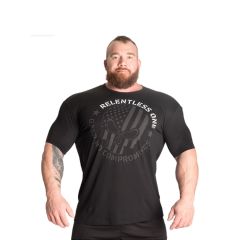 BETTER BODIES - RELENTLESS ONE TEE - FÉRFI PÓLÓ - FEKETE/FEHÉR