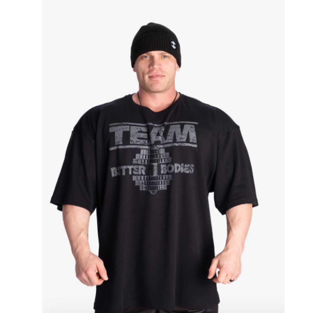 BETTER BODIES - TEAM IRON THERMAL TEE - FÉRFI PÓLÓ - FEKETE