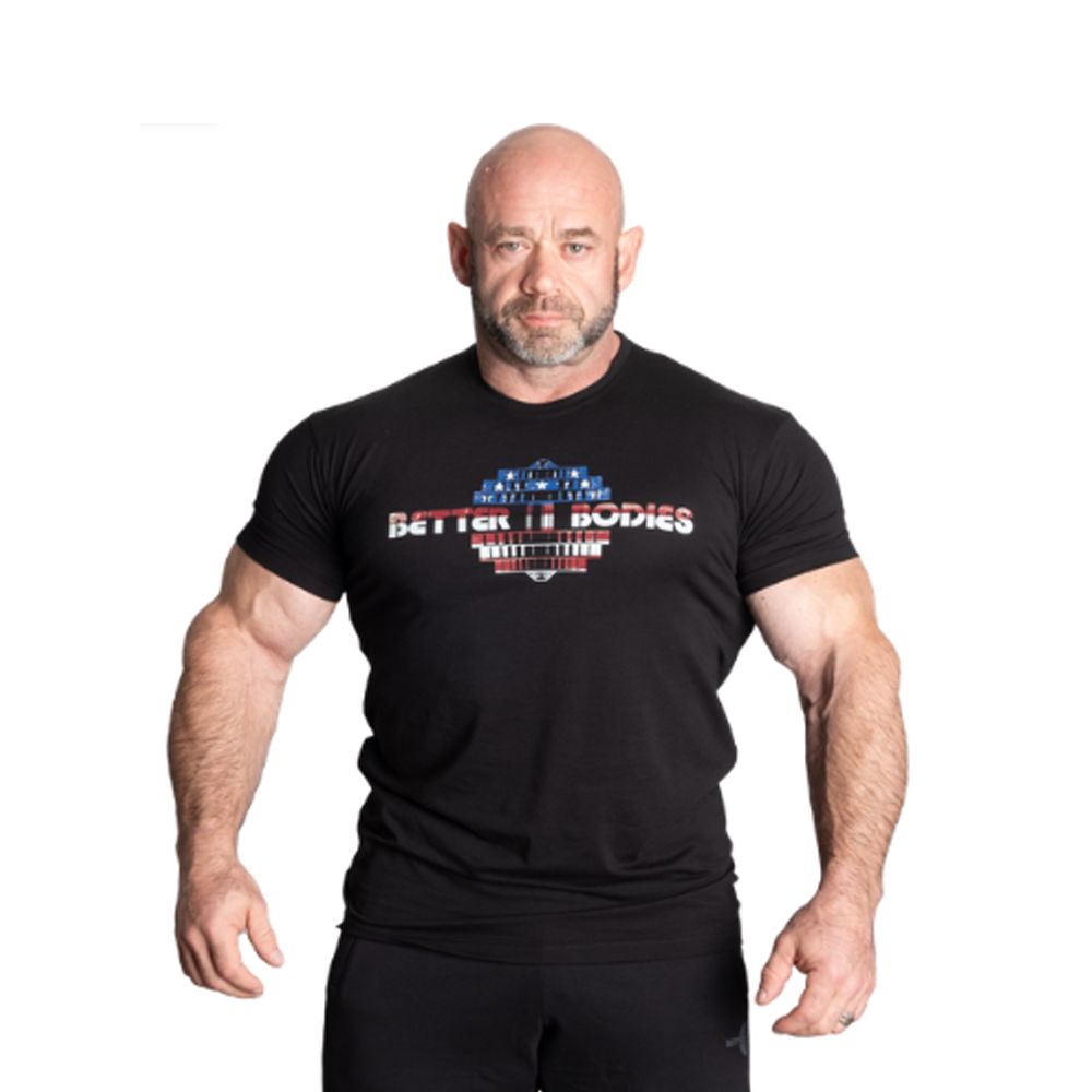 BETTER BODIES - USA STANDARD TEE - FÉRFI PÓLÓ - USA BETTER BODIES - USA STANDARD TEE - FÉRFI PÓLÓ - USA