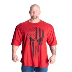 GASP INC  - SKULL DIVISION IRON TEE - FÉRFI PÓLÓ - CHILI PIROS