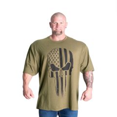 GASP INC  - SKULL DIVISION IRON TEE - FÉRFI PÓLÓ - KATONA ZÖLD