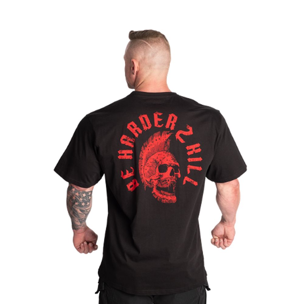 GASP INC - HTK ORIGINAL TEE - FÉRFI PÓLÓ - FEKETE / PIROS