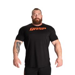 GASP INC - LEGACY GYM TEE - FÉRFI PÓLÓ - FEKETE/NARANCS