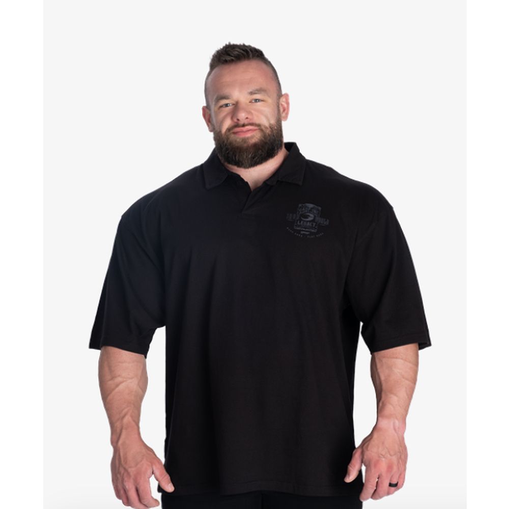 GASP INC - POLO IRON TEE - GALLÉROS FÉRFI PÓLÓ - FEKETE GASP INC - POLO IRON TEE - GALLÉROS FÉRFI PÓLÓ - FEKETE