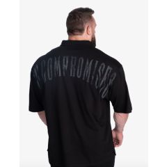 GASP INC - POLO IRON TEE - GALLÉROS FÉRFI PÓLÓ - FEKETE