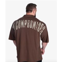 GASP INC - POLO IRON TEE - GALLÉROS FÉRFI PÓLÓ - BARNA