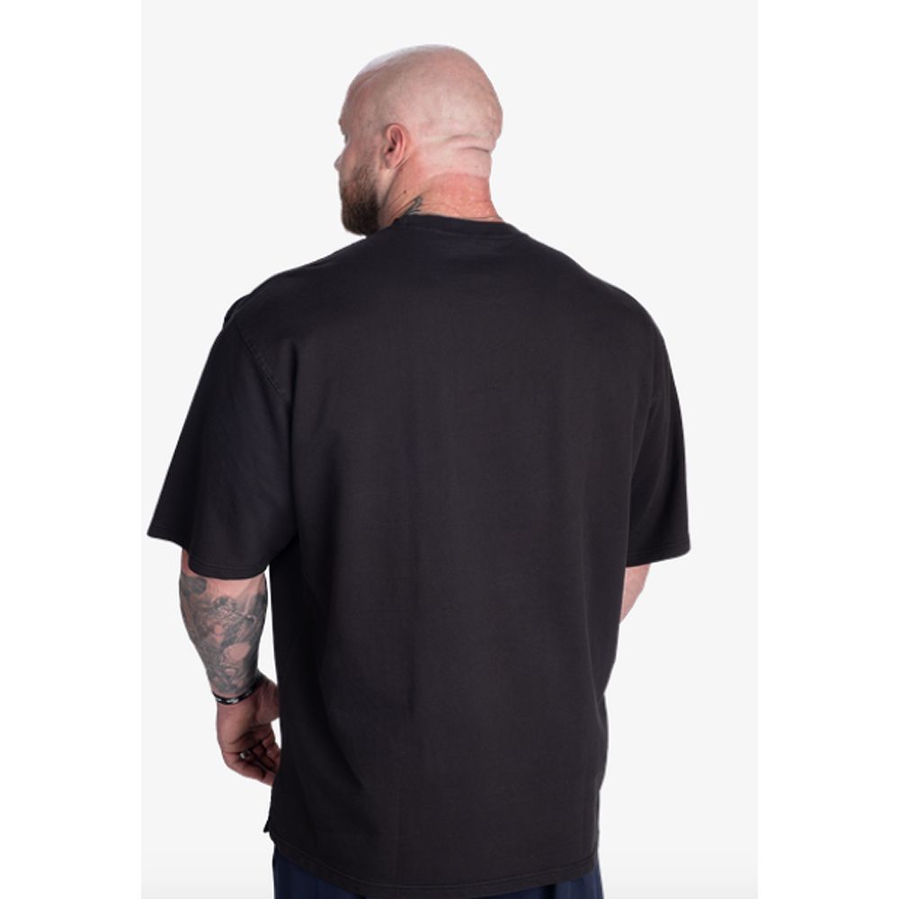 GASP INC - TERRY IRON TEE - FÉRFI PÓLÓ - MOSOTT FEKETE