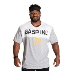 GASP INC - TWO COLOR ORIGINAL TEE - FÉRFI PÓLÓ - FEHÉR/SZÜRKE