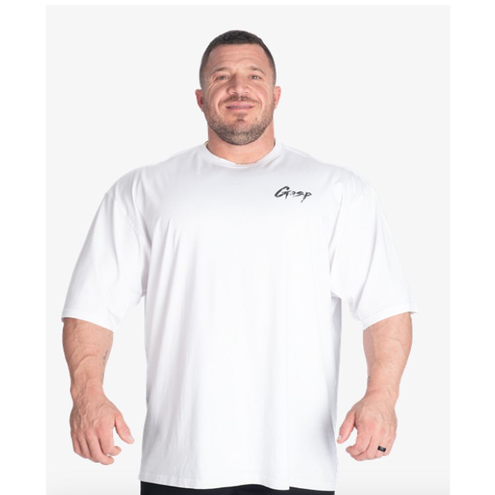 GASP INC - WASHED IRON TEE - FÉRFI PÓLÓ - FEHÉR