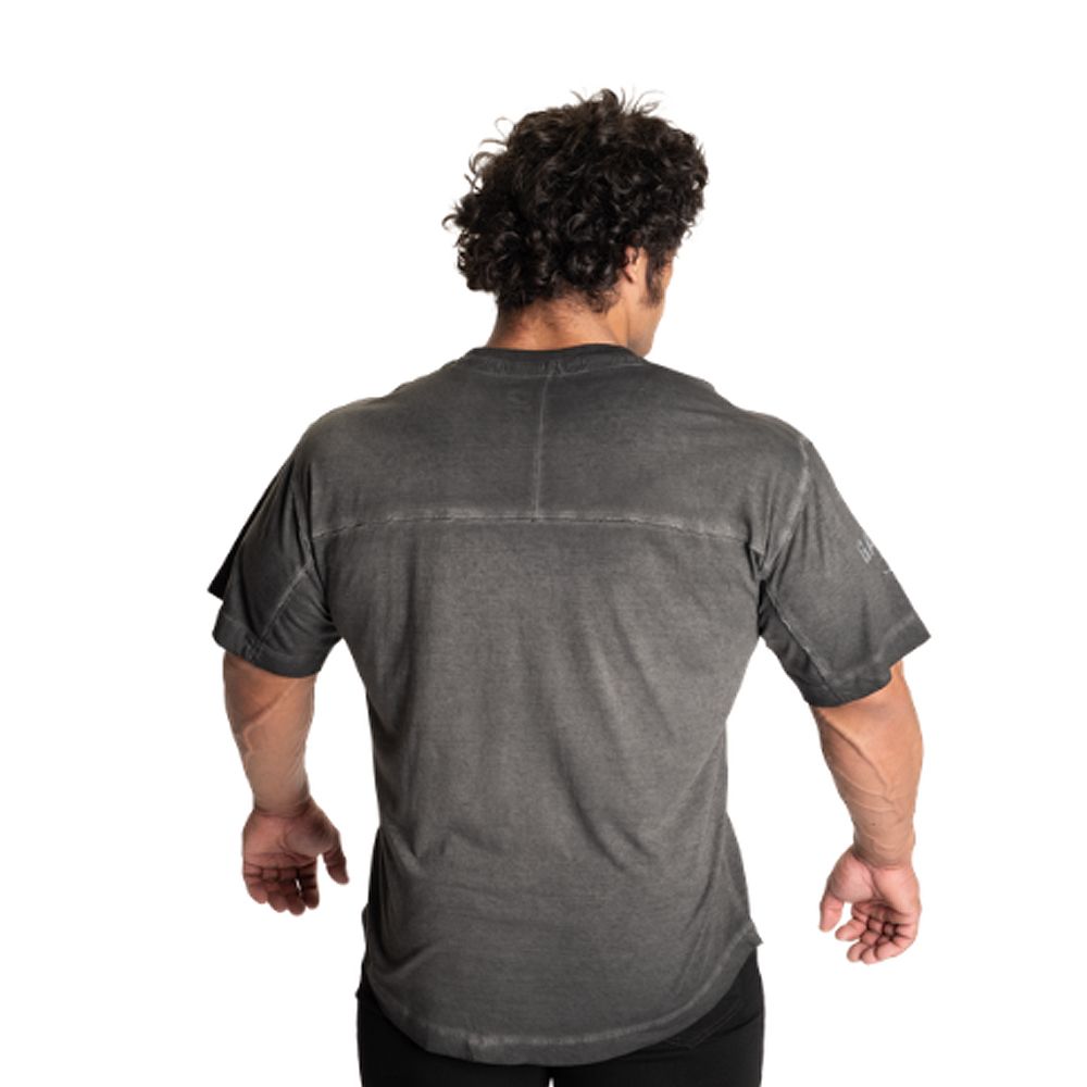 GASP INC - YOKE ORIGINAL TEE - FÉRFI PÓLÓ - MOSOTT FEKETE