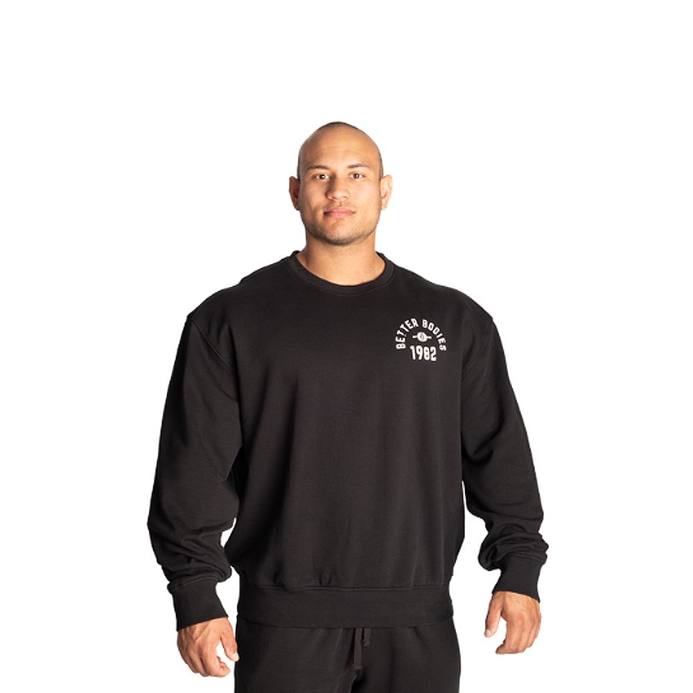 BETTER BODIES - LEGACY SWEATER - FÉRFI PULÓVER - FEKETE