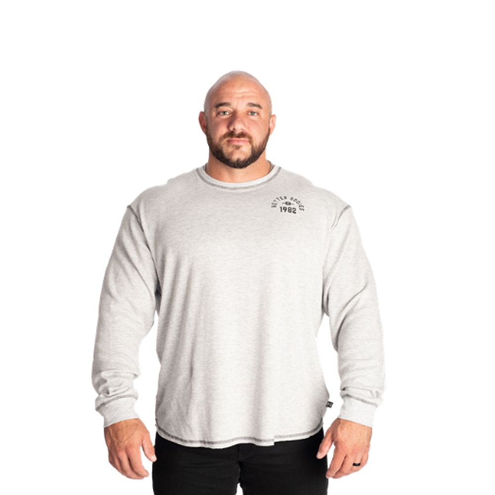 BETTER BODIES - LEGACY THERMAL LS - FÉRFI HOSSZÚ UJJÚ  FELSŐ - SZÜRKE