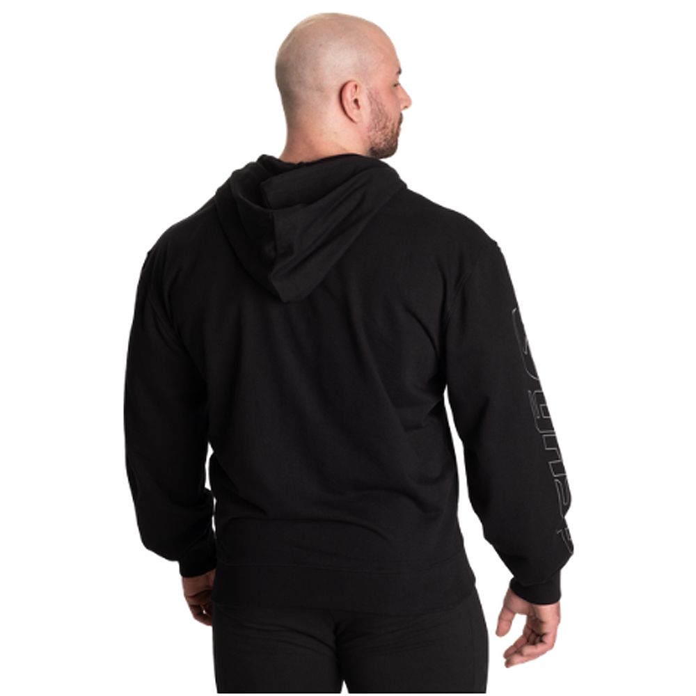 GASP INC - CLASSIC ZIP HOOD - FÉRFI PULÓVER - FEKETE