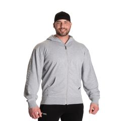 GASP INC - CLASSIC ZIP HOOD - FÉRFI PULÓVER - SZÜRKE