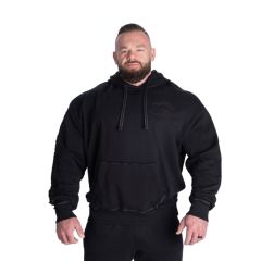 GASP INC - DISTRESSED HOOD V2 - FÉRFI PULÓVER - FEKETE