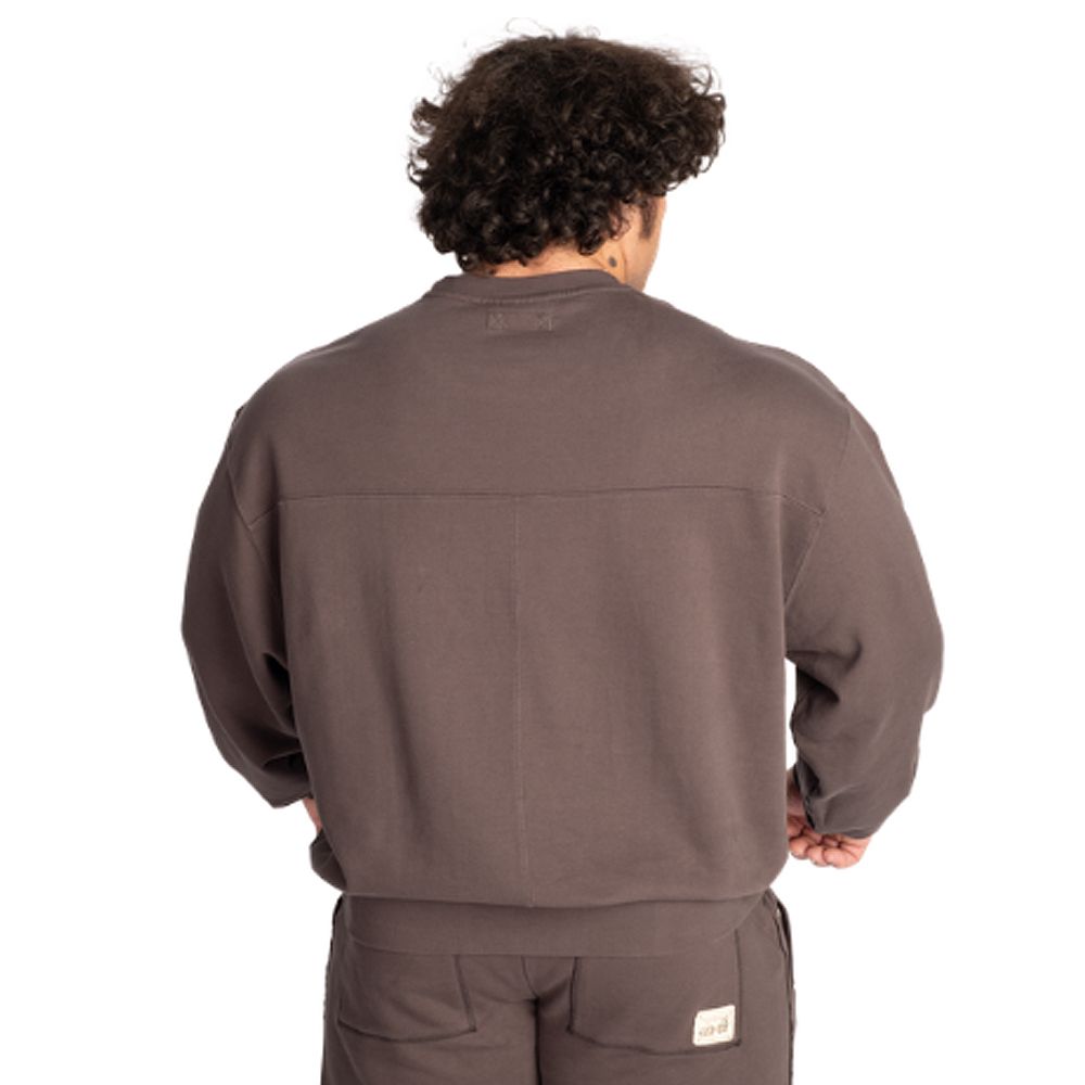 GASP INC - IRON CAMP SWEATER - FÉRFI PULÓVER - SZÜRKE