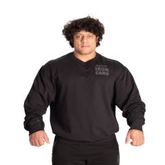 GASP INC - IRON CAMP SWEATER - FÉRFI PULÓVER - FEKETE 