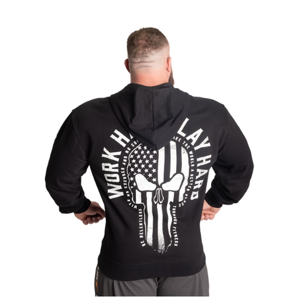GASP INC - SKULL CLASSIC HOOD - FÉRFI PULÓVER - FEKETE