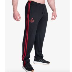 GASP INC - 2 STRIPE ST MESH PANT - FÉRFI HOSSZÚNADRÁG - FEKETE/PIROS