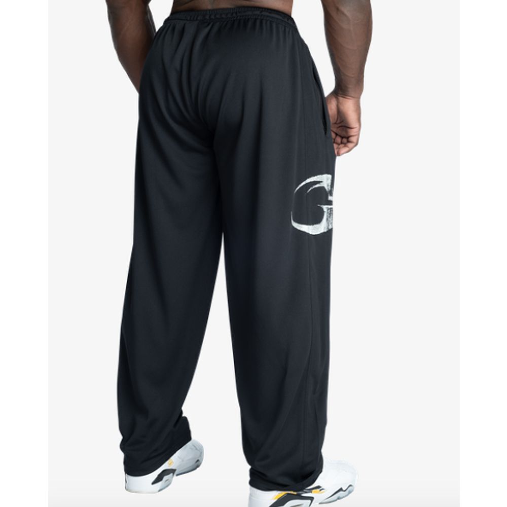 GASP INC - MESH PANTS - FÉRFI HOSSZÚNADRÁG - FEKETE/FEHÉR