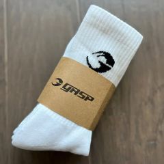GASP INC -  CREW SOCKS 3 PACK - FEHÉR ZOKNI - 3 PÁR