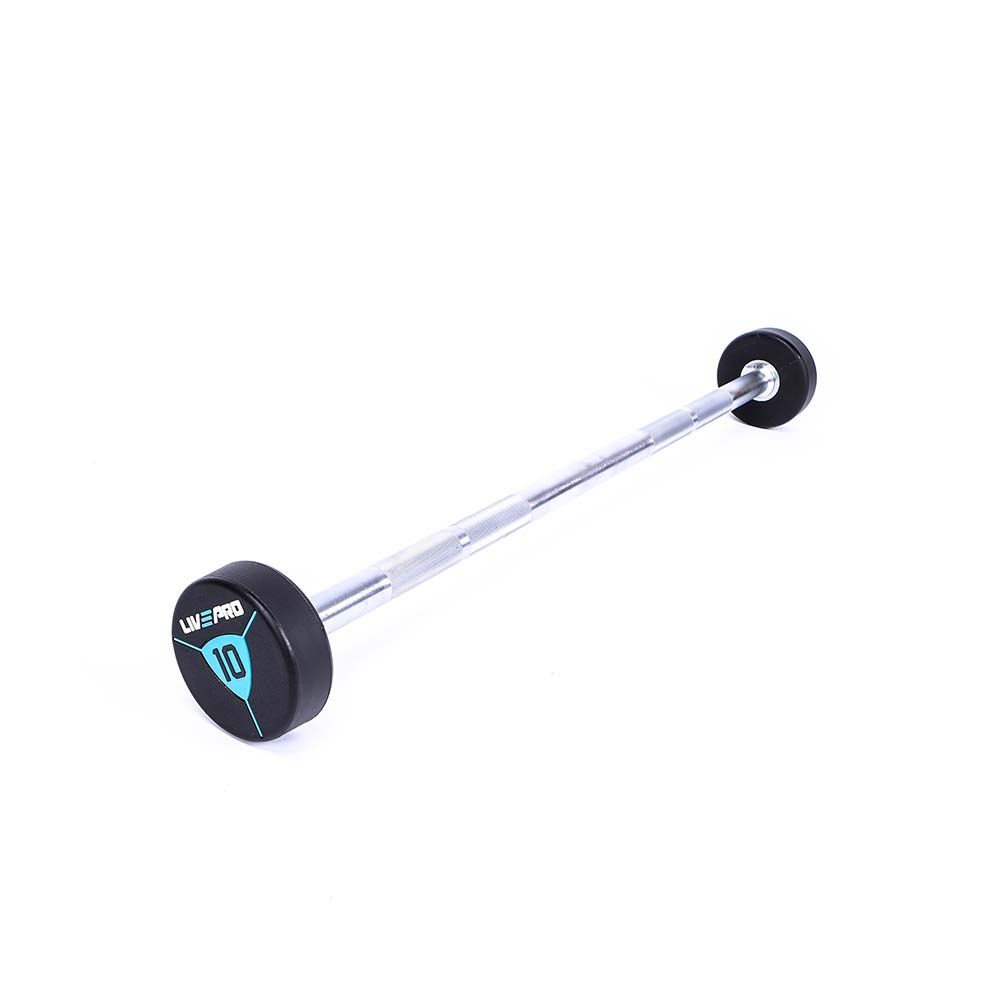 LIVEPRO - URETHANE BARBELLS - URETÁN KEREKFEJŰ FIXSÚLYOS KÉTKEZES SÚLYZÓ - 10 KG