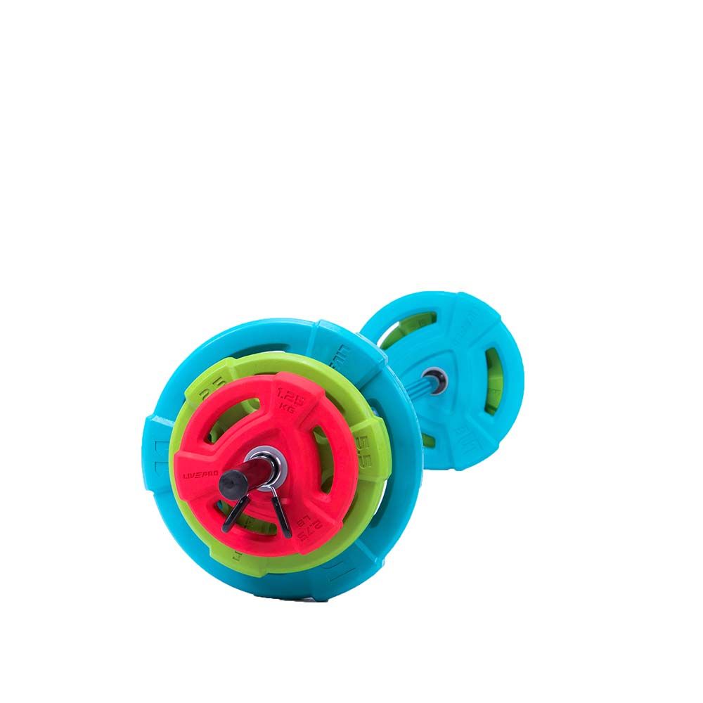 LIVEPRO - STUDIO CHROMED BARBELL SET - SÚLYZÓKÉSZLET - 20 KG