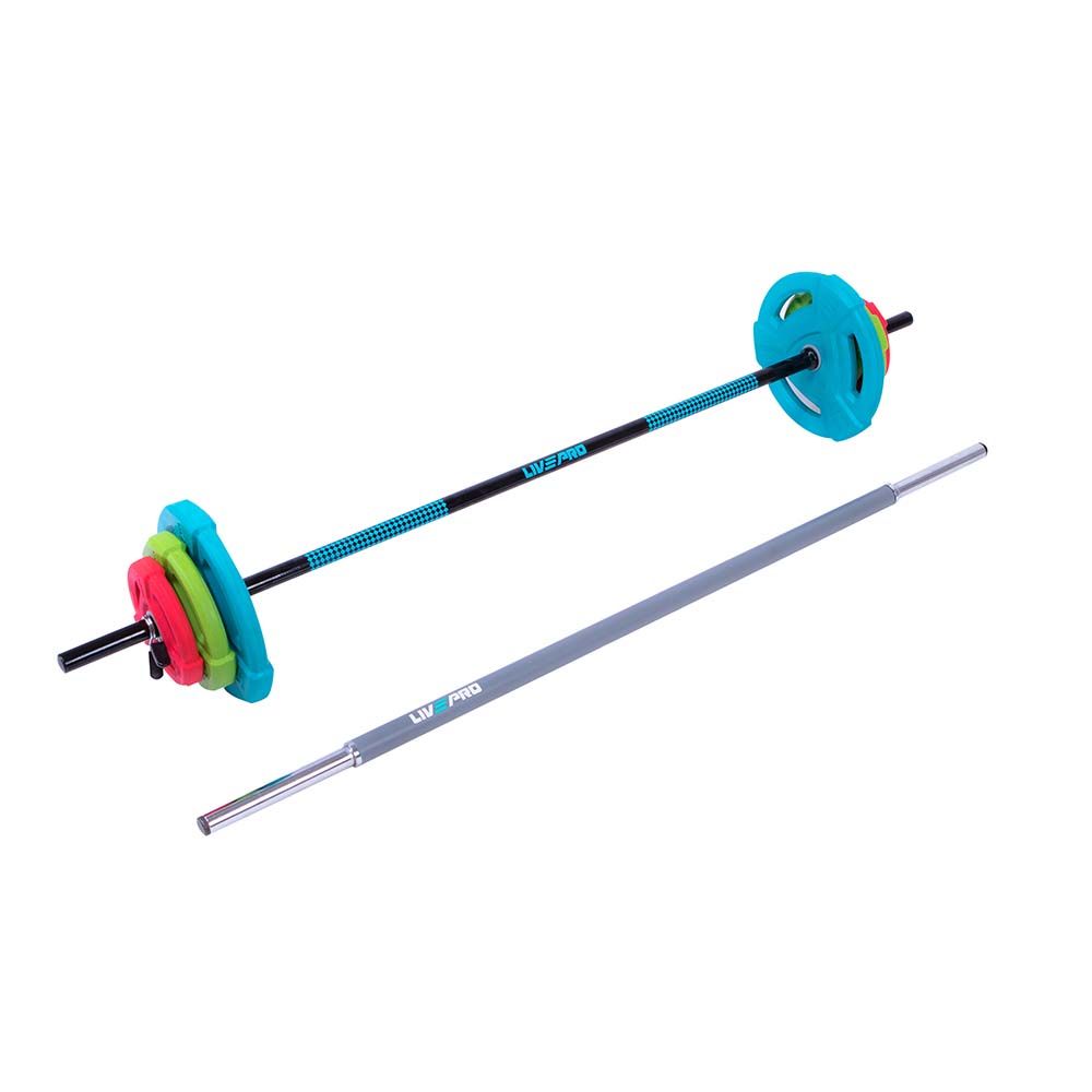 LIVEPRO - STUDIO CHROMED BARBELL SET - SÚLYZÓKÉSZLET - 20 KG