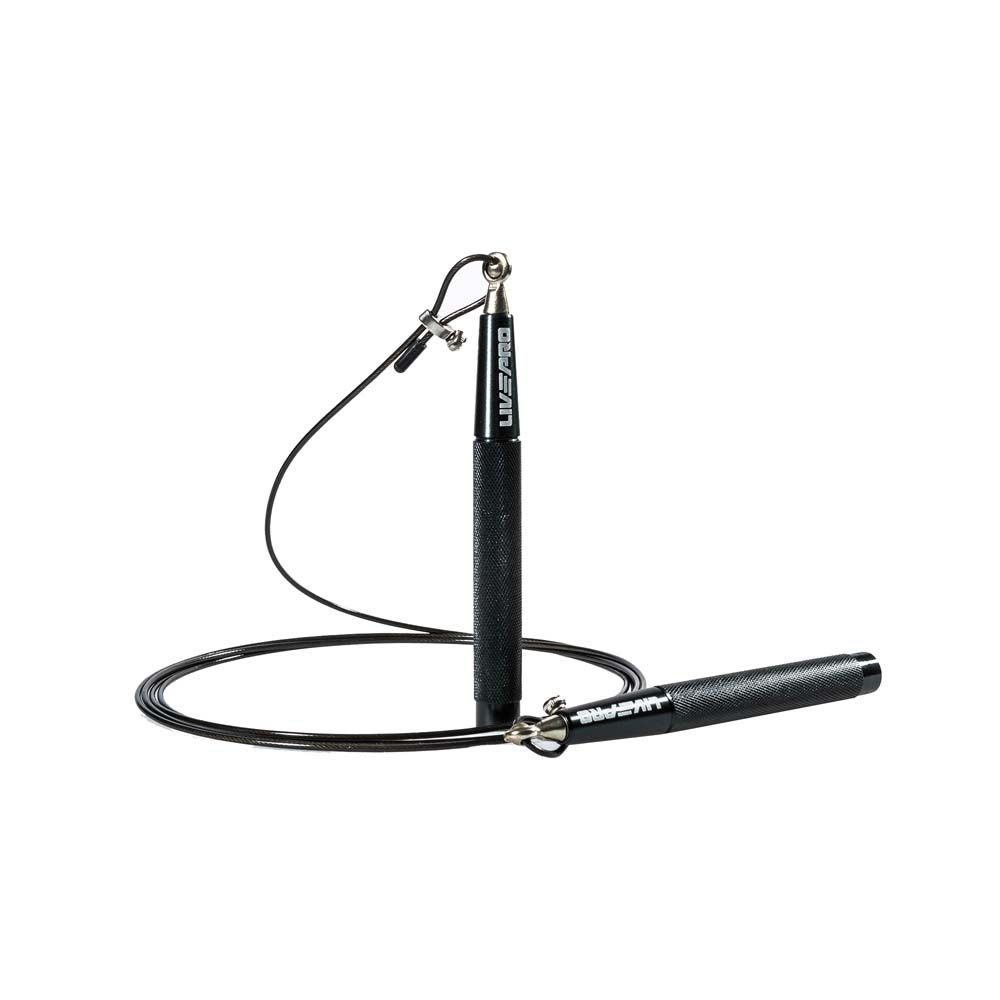 LIVEPRO - WEIGHTED JUMP ROPE - SÚLYOZOTT UGRÁLÓKÖTÉL, FEKETE LIVEPRO - WEIGHTED JUMP ROPE - SÚLYOZOTT UGRÁLÓKÖTÉL, FEKETE