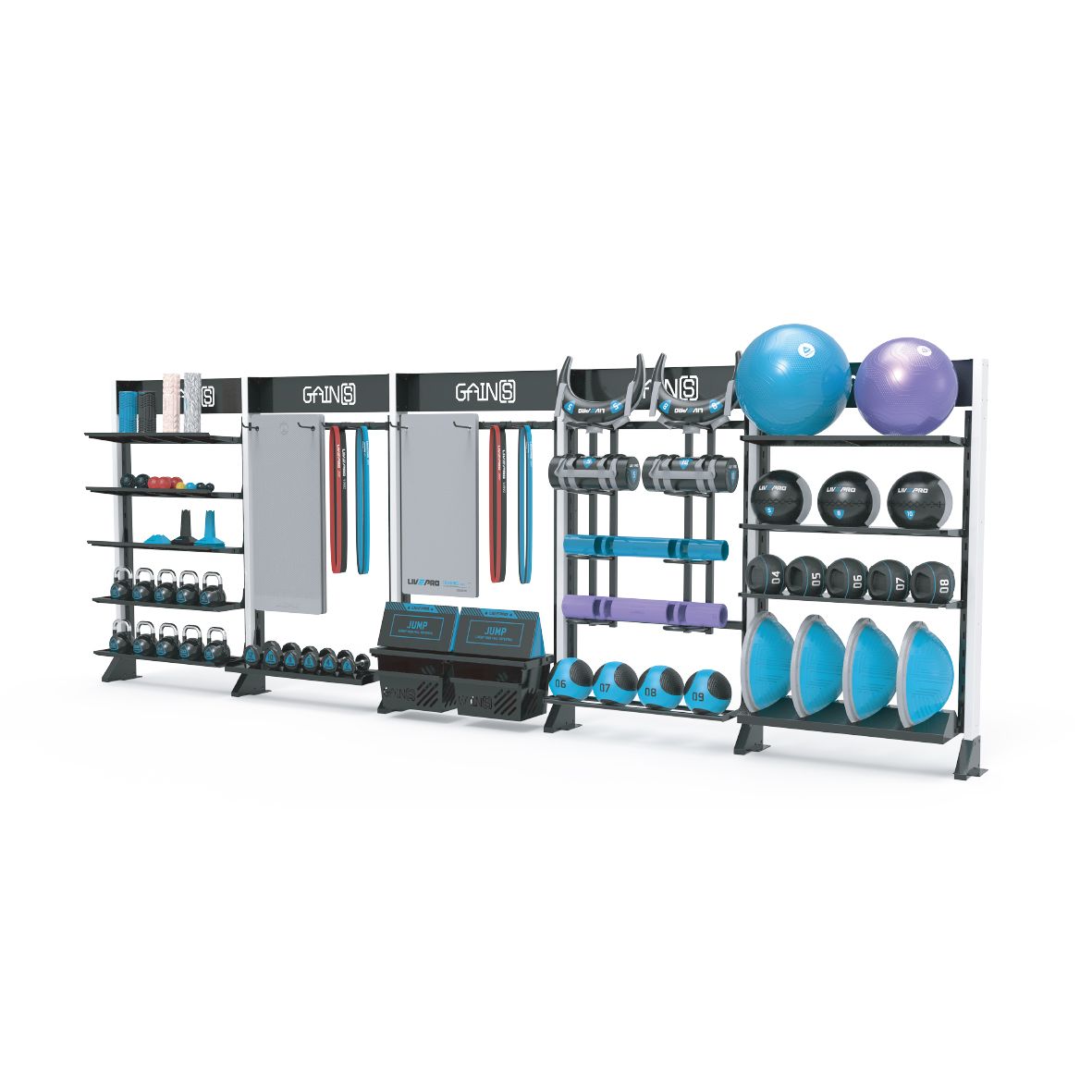 LIVEPRO - FIVEFOLD STORAGE RACK - ÖT EGYSÉGES TÁROLÓ LIVEPRO - FIVEFOLD STORAGE RACK - ÖT EGYSÉGES TÁROLÓ
