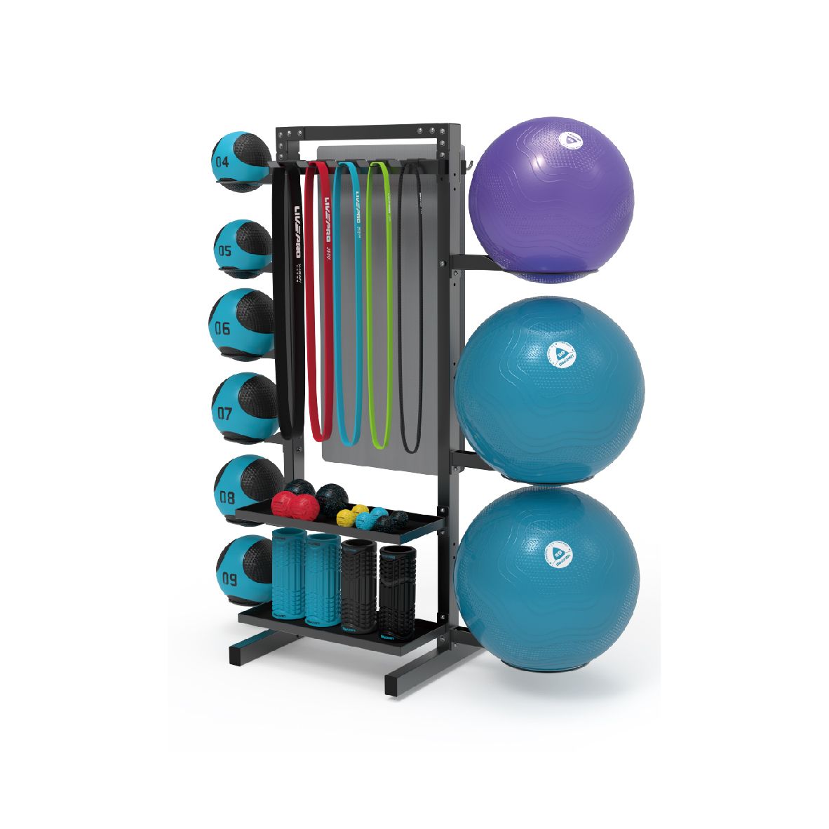 LIVEPRO - STORAGE RACK - MULTIFUNKCIÓS FITNESS ESZKÖZ ÁLLVÁNY LIVEPRO - STORAGE RACK - MULTIFUNKCIÓS FITNESS ESZKÖZ ÁLLVÁNY
