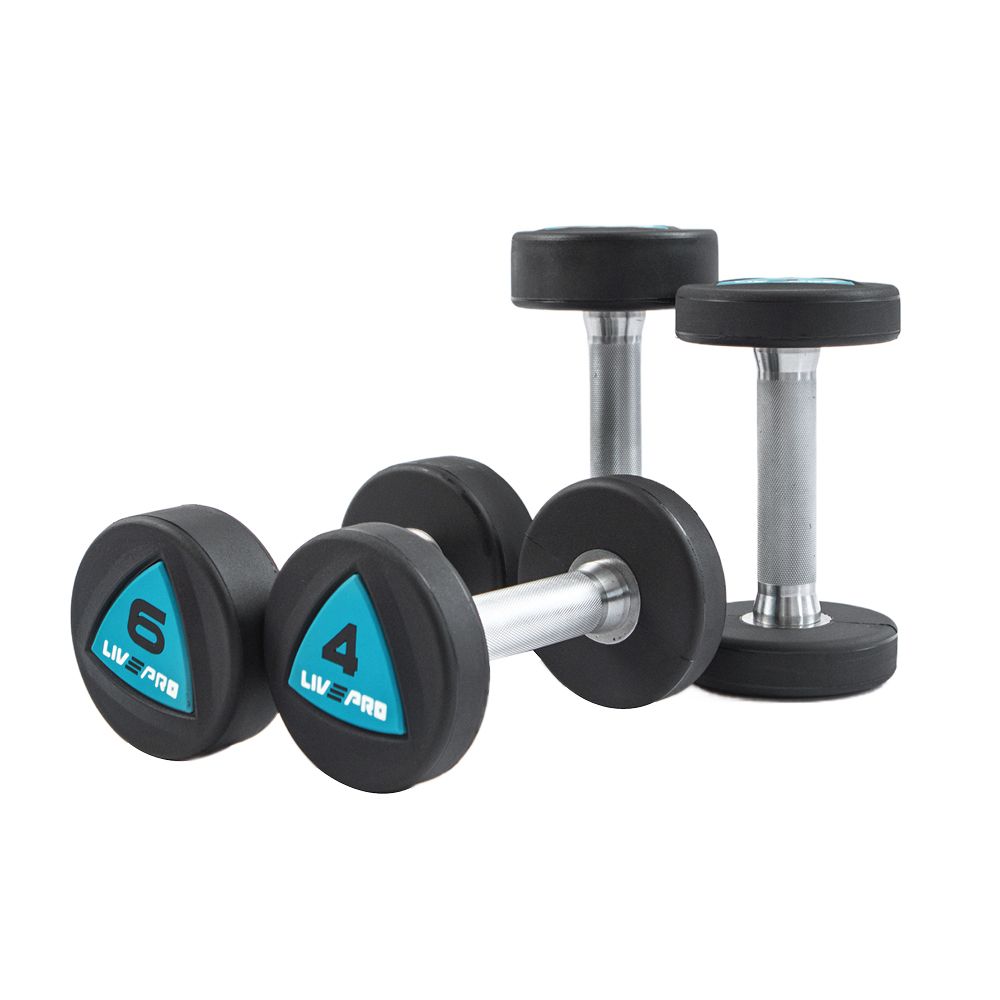 LIVEPRO - URETHANE DUMBBELLS - EDZŐTERMI KÉZISÚLYZÓ - 6 KG LIVEPRO - URETHANE DUMBBELLS - EDZŐTERMI KÉZISÚLYZÓ - 6 KG