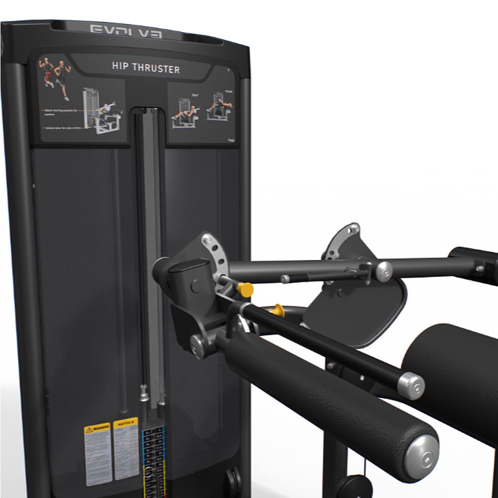 EVOLVE FITNESS - SELECTORIZED HIP THRUST -LAPSÚLYOS CSÍPŐEMELŐ GÉP